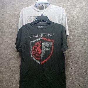 Game of Thrones Men’s Graphic House Crest Tees 2 Pack M